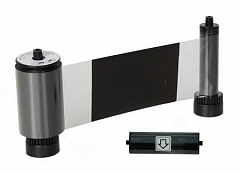 Черная лента с оверлеем (KO) на 3000 оттисков с чистящим роликом; для принтера Advent SOLID 700 в Орске