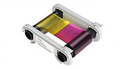 Полноцветная лента (YMCKO) на 500 оттисков с чистящим роликом; для принтера Advent SOLID 700 в Орске